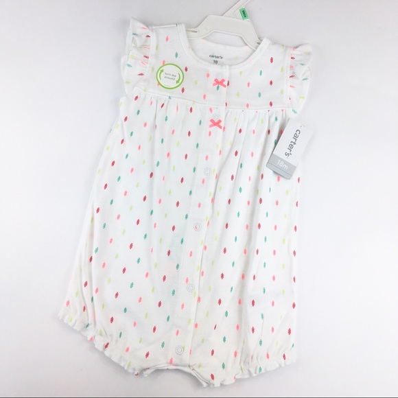 NWT Carter’s White Polkadot Seahorse Romper - 18m - Picture 2 of 8
